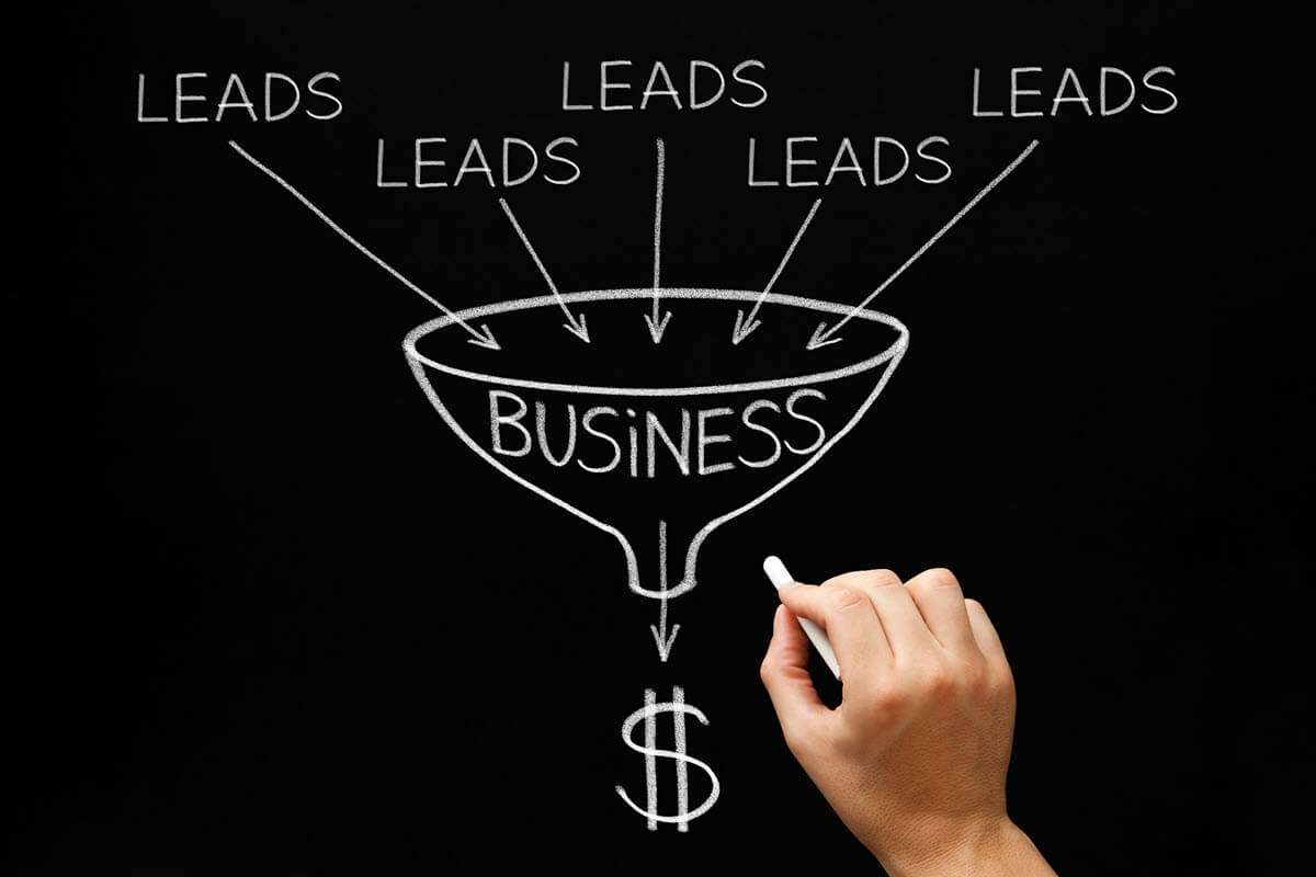 tell us about your project sales funnel lead visual