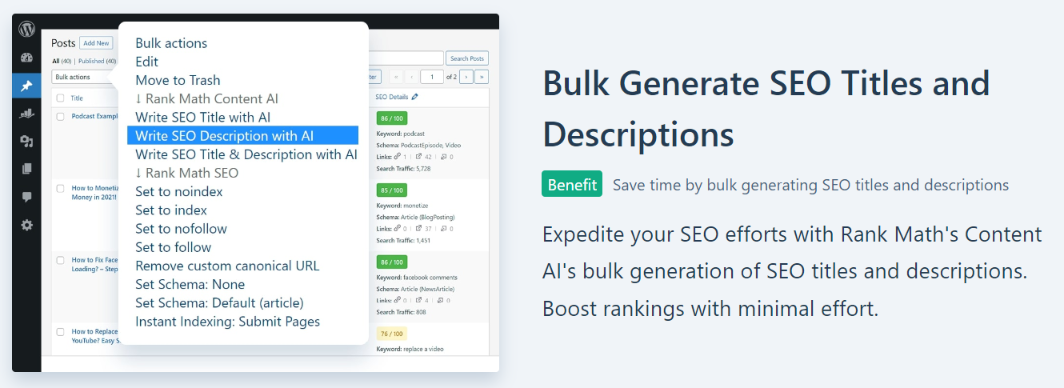  Rank Math feature bulk rewrite