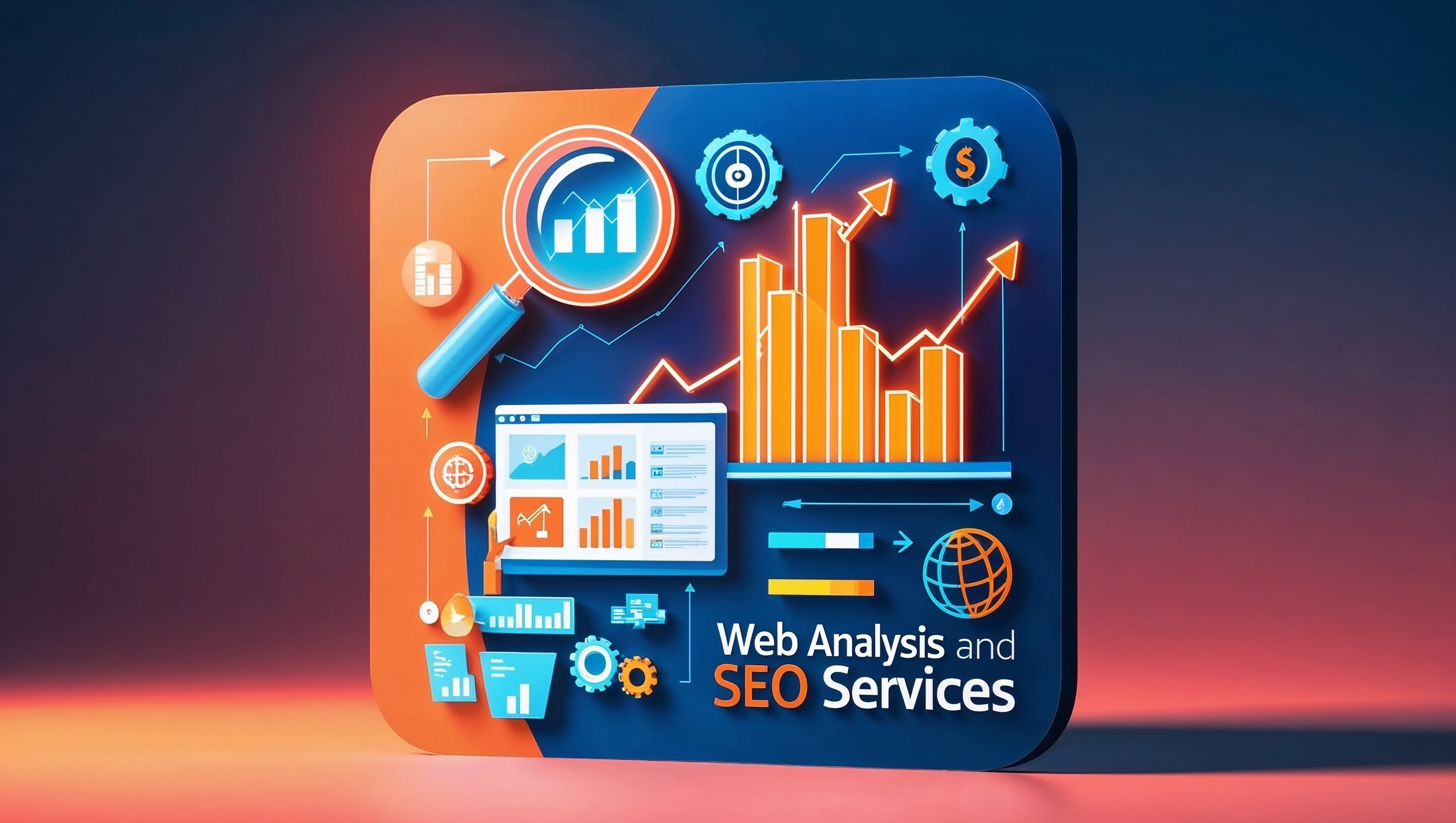 search engine marketing services graph of website analytics